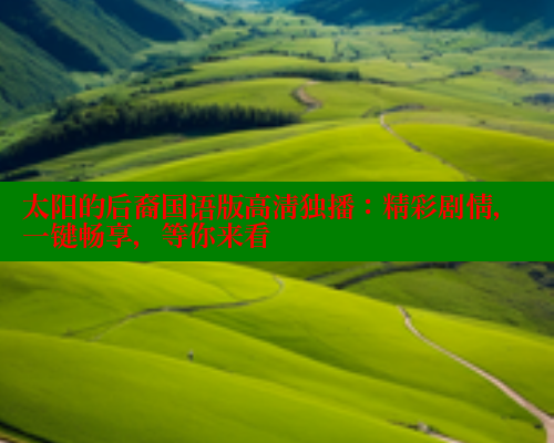 太阳的后裔国语版高清独播：精彩剧情，一键畅享，等你来看 欲漫涩 第1张